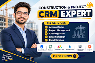 setup jobnimbus jobber monday buildertrend contractor foreman project automation