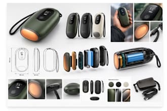 design a rechargeable electric hand warmer 3d cad model for production