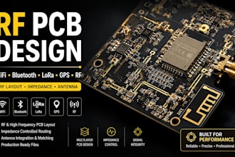 design rf pcb, wireless pcb, rf layout and antenna for wifi bluetooth lora
