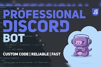 develop discord bot, nodejs ai automation, web dashboard, server integration