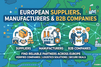 research european suppliers, manufacturers and b2b companies
