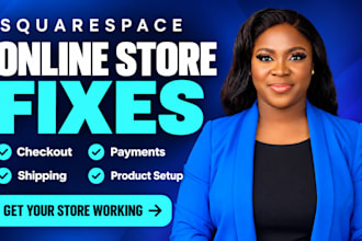 fix squarespace online store checkout, payments, shipping, product setup