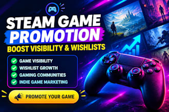 promote your steam and indie game to boost visibility and wishlists