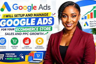 setup and manage google ads for your ecommerce store sales and PPC growth