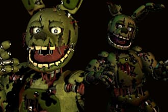 port and create custom sfm model, mmd model, fnaf animatronic, gmod character