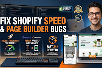 fix shopify speed issues pagefly gempages layout bugs responsive errors