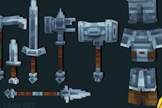 create custom blockbench 3d minecraft items and itemsadder setup