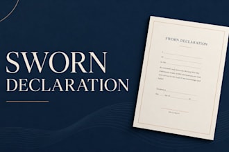 convert your facts into a formal sworn declaration for legal use