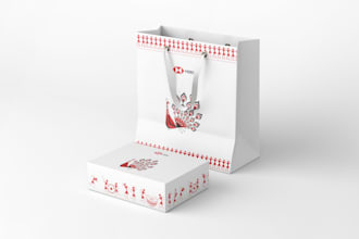 design illustrations and product labels and UI design