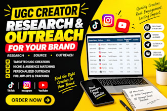 provide professional ugc creator research and targeted influencer lists