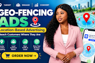 set up geo fencing ads, location based advertising and local targeting