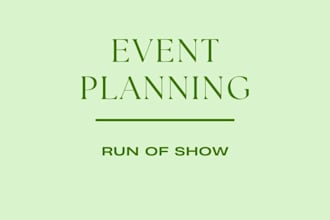 draft a seamless run of show