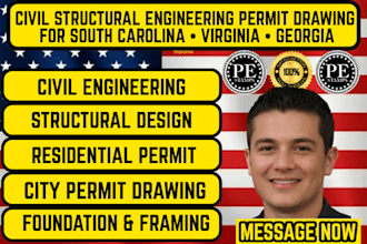 do civil structural engineering permit drawings georgia south carolina virginia