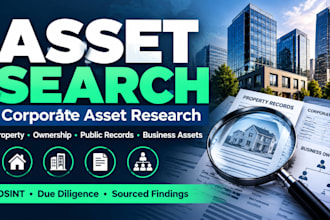 conduct asset search and corporate asset research using osint