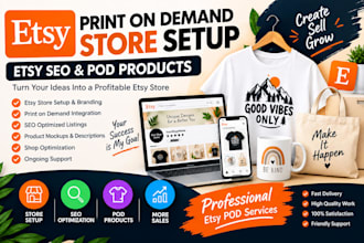 set up etsy print on demand etsy store etsy seo print on demand etsy pod