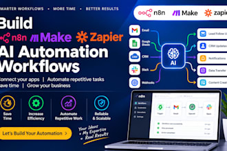 build intelligent n8n make and zapier ai automation workflows