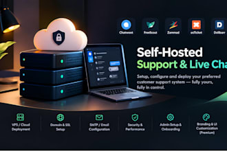 install chatwoot, freescout zammad 0sticker and dolibarr