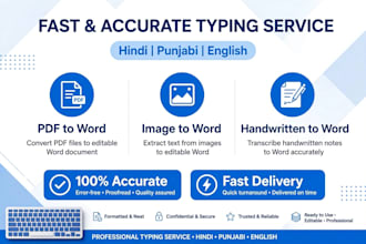 do fat hindi punjabi and english typing