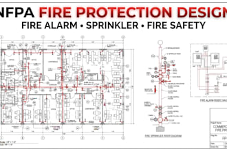 design nfpa fire alarm, fire sprinkler and fire protection systems
