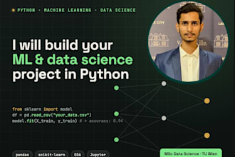 build machine learning and data science projects in python