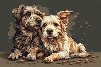draw your pet or animal to realistic vector