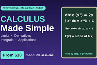 teach you calculus step by step online