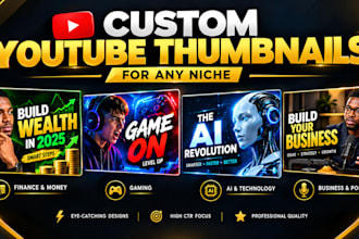 design high CTR youtube thumbnails that get more clicks and views