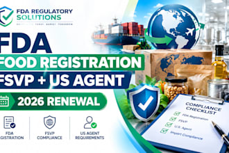 handle fda food registration, fsvp and US agent requirements