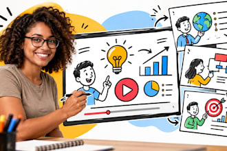 transform your content into engaging hand drawn animated presentation slides