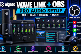 setup elgato wave link with obs audio