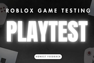test your roblox game for bugs and gameplay issues