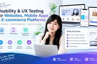test your website, app and ecommerce UX to improve usability and conversions