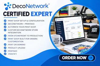 setup deconetwork store deconetwork print shop management deconetwork API setup