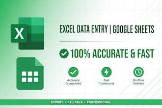 do excel data entry and google sheets work