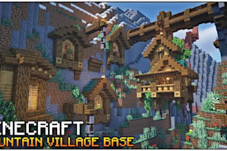 build minecraft castles villages survival island terrain landscape adventure map
