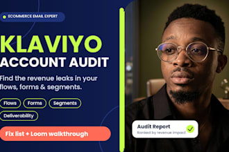 audit your klaviyo account and fix flows and revenue leaks