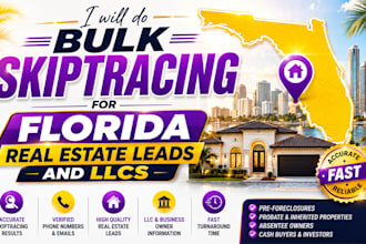 do bulk skiptracing for florida real estate leads and llcs