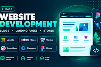do joomla odoo weebly prestashop shopware figma blog landing page website design