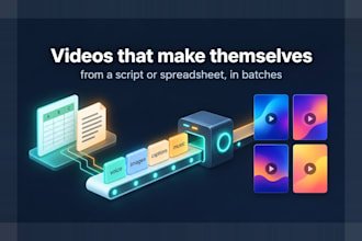 build an automated video pipeline that makes videos from your script or sheet