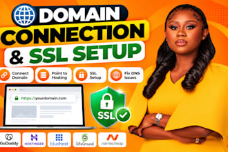 connect domain to hosting, setup dns, nameservers and SSL on wordpress website