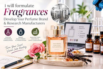 formulate fragrances, develop your perfume brand, and research manufacturers