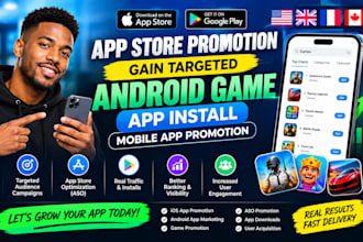 mobile app promotion increase IOS app install android app install app promotion