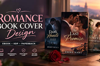 design a stunning romance book cover
