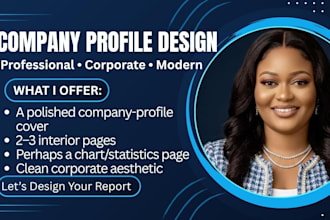 design a professional company profile and corporate brochure