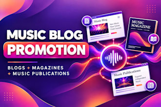 promote your music on blogs, magazines and music publication