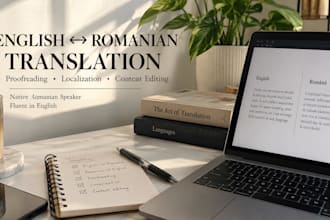 translate and proofread english and romanian content