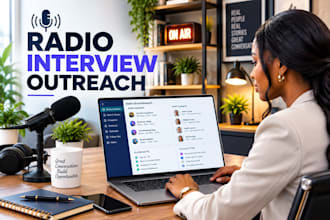 find radio interview opportunities with targeted show research and pitch support