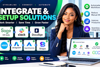 integrate sage HR suite with slack docusign xero anagram agentexpress shape