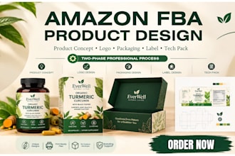 do logo and packaging design amazon private label products