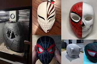 3d print and paint custom 3d mask 3d helmet cosplay armour 3d model stl ship